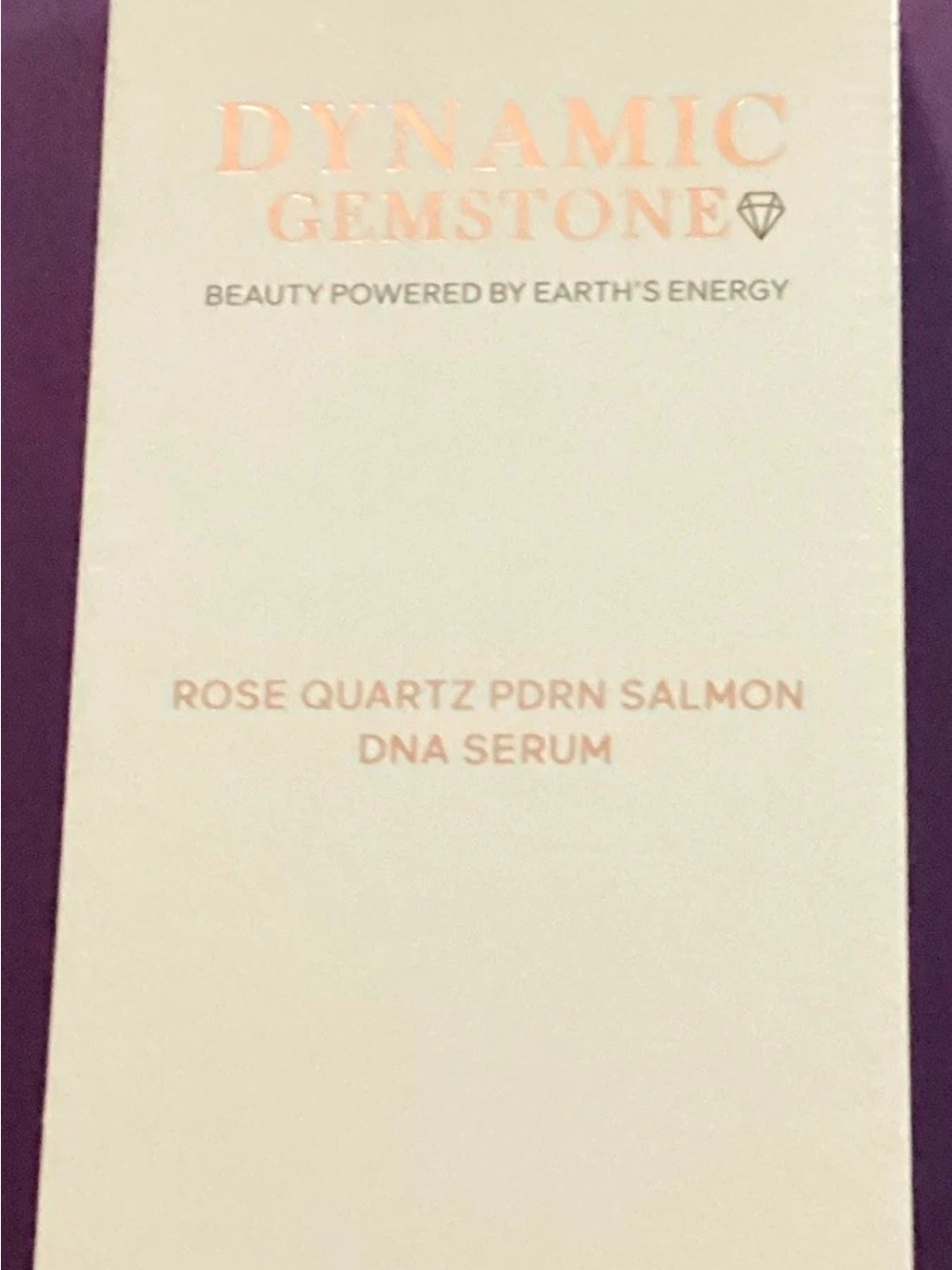 Dynamic gemstone Rose Quartz Salmon DNA Serum - Pink